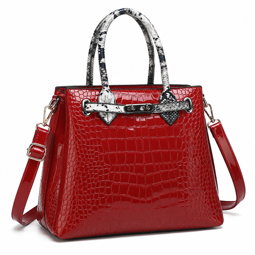 Geometric Handbag — Red / Single pack — supplemental product view