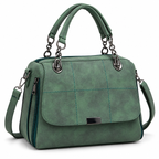 Matte Boston Bag — Green — three-quarter view